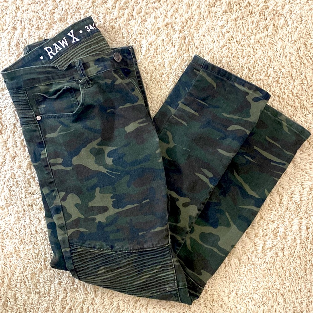 Raw X jeans 34 x 32 camo print